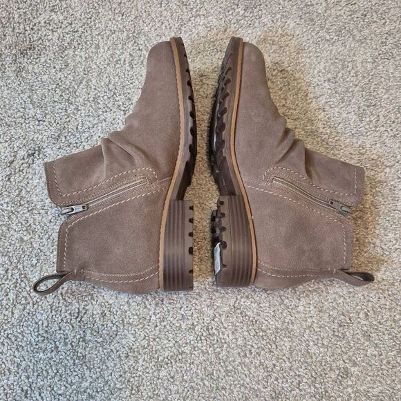 Clarks Nissini Top Waterproof Dark Taupe Suede Size 9 - Picture 4 of 8